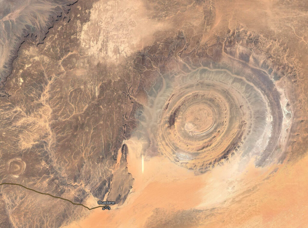 The Eye of the Sahara or Richat Structure, Mauritania