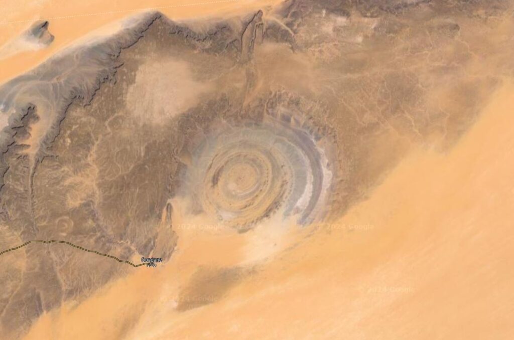 the eye of the sahara from Oudane.